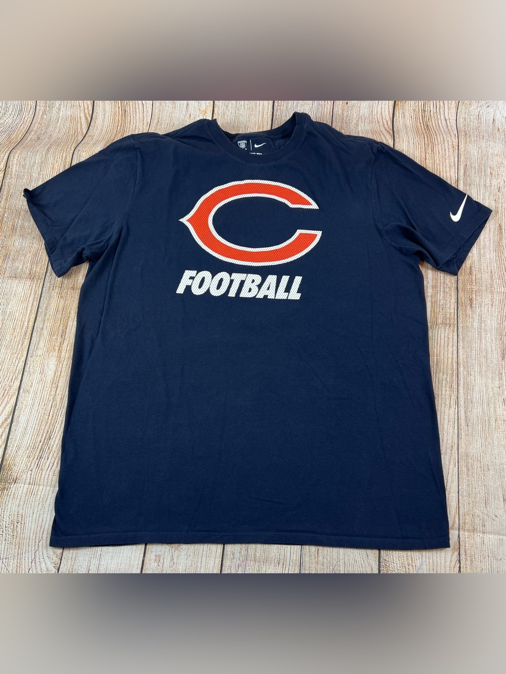 Mens Nike NFL Chicago Bears Blue T Shirt Size XL